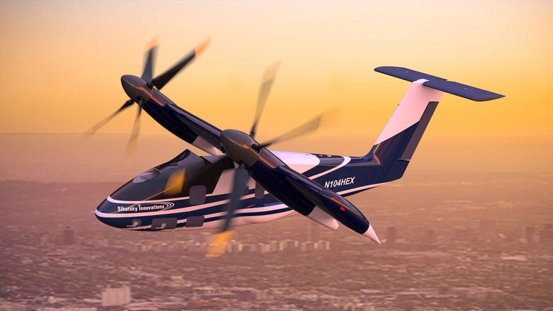 Sikorsky Hex eVTOL tiltwing aircraft concept